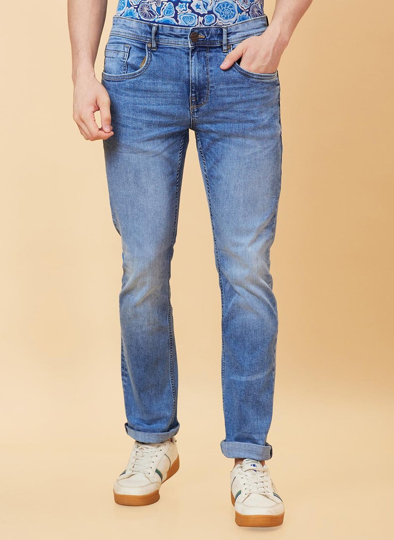 Being Human Men Slim Fit Heavy Fade Clean Look Stretchable Jeans - Image 2