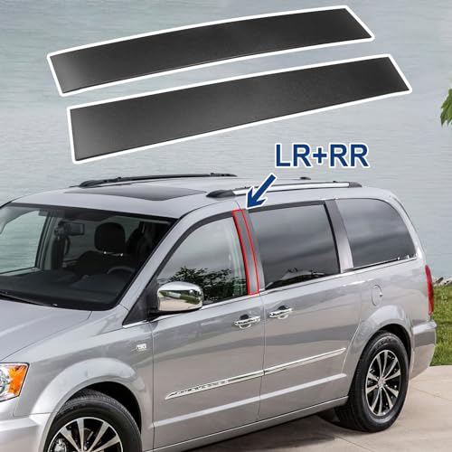 FEXON 926445 926446 Driver and Passenger Side B Pillar Trim Cover Front Windshield Outer Door Molding Compatible with Chrysler Town Country and Dodge Grand Caravan 2008-2020 Replace 5020664AA 5020665AC - Image 4