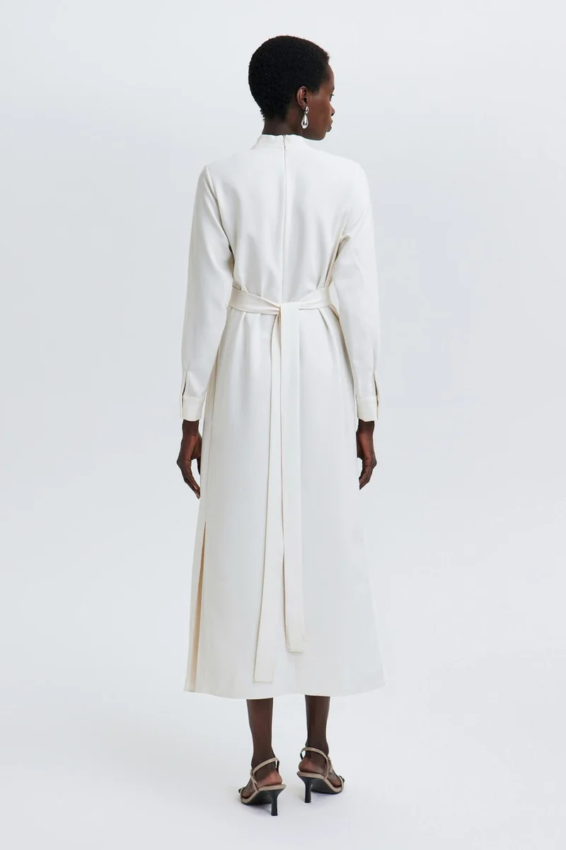 توتشي Belted Crepe Dress