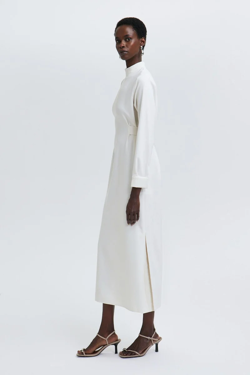 توتشي Belted Crepe Dress