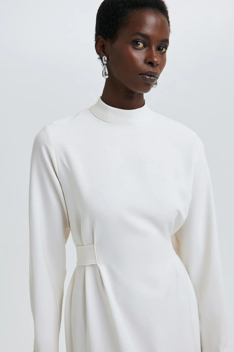 توتشي Belted Crepe Dress