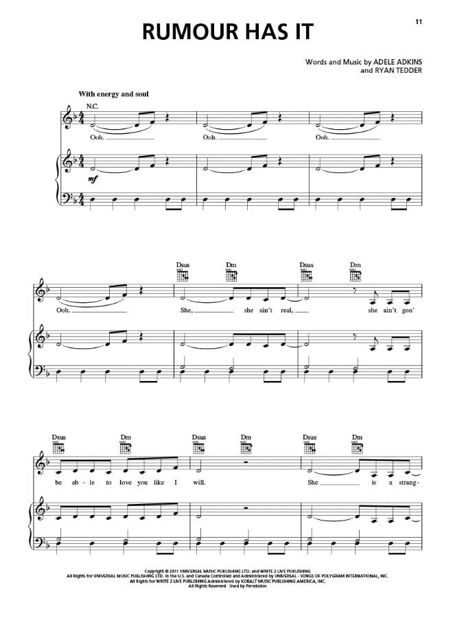 Hal Leonard Adele 21 - Image 3