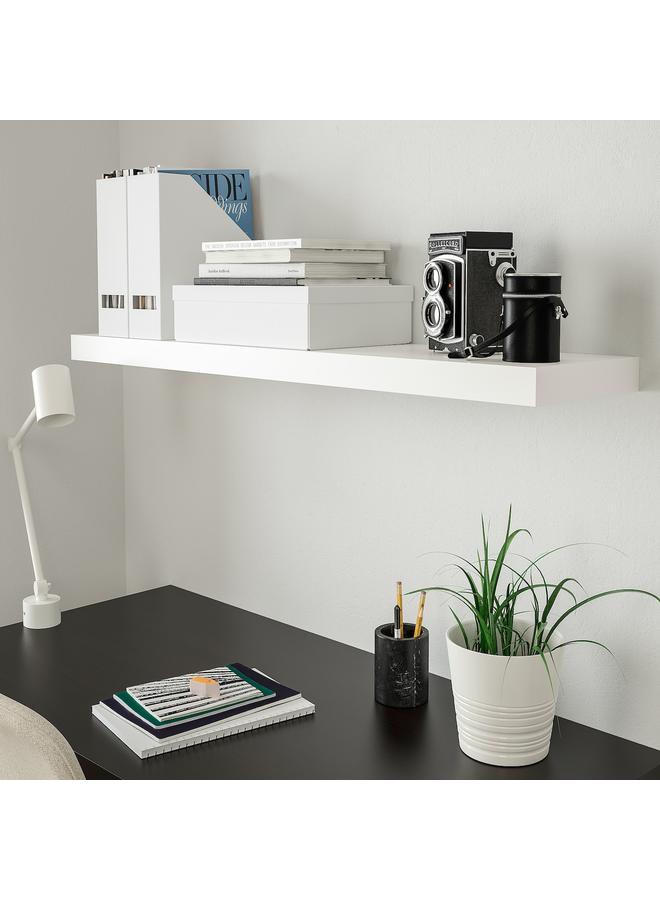 erorex Wall shelf, white, 110x26 cm - Image 2
