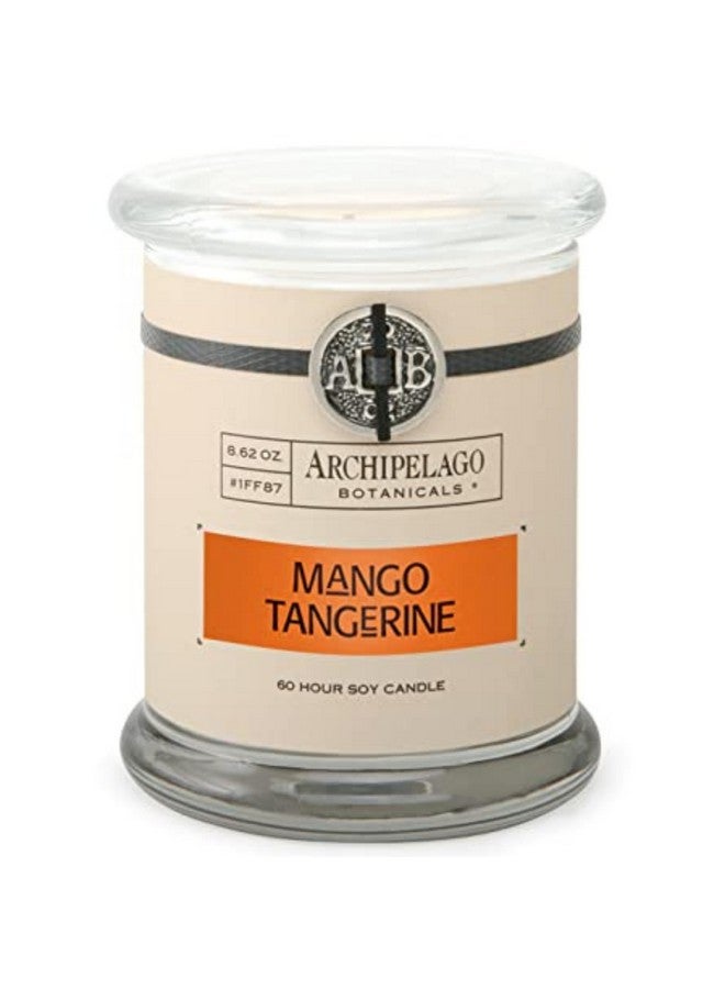 Archipelago Botanicals Archipelago Botanicals Soy Candle Hand-Poured Premium Wax, Scented Candle for Home, Burns Approx. 60 Hours, Mango, Tangerine, Glass Candle Jar, 4.5 Inch, 8.6oz - Image 1