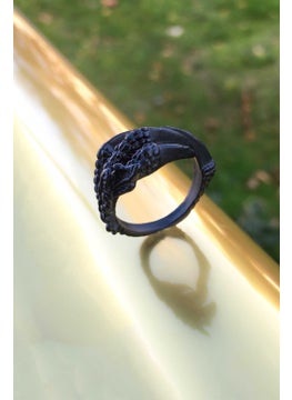 The Collection Claw Model Adjustable Black Men's Ring  - Image 1