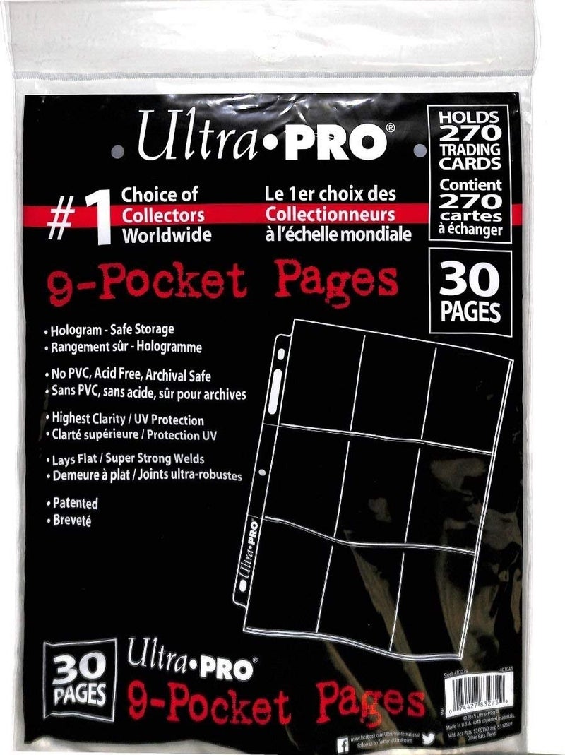 Ultra Pro 30/9 Pocket Page Protectors