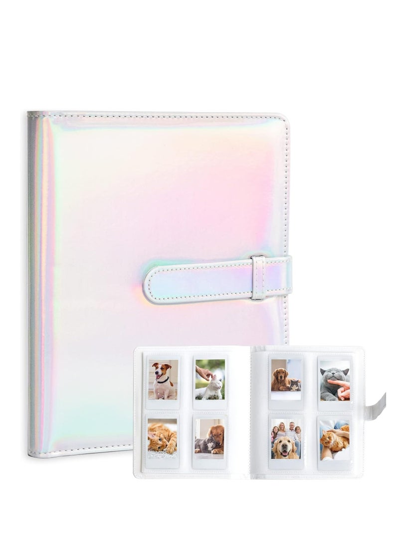 Photo Albums with 256 Pockets，Double Sided Removable Pages Leather Mini Photo Album (2.17-3.35 Inch）