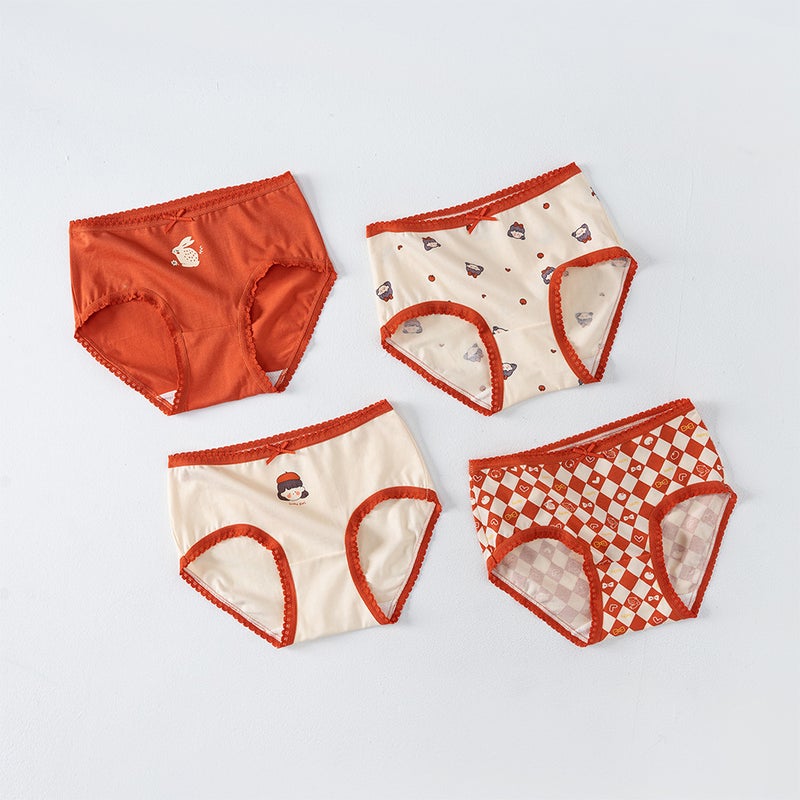 Girls Cotton Antibacterial Breathable Panties H978/little girl SJ545 