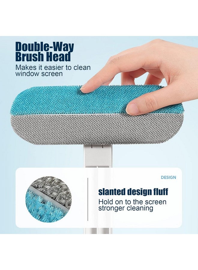Shuttle Art Shuttle Art Plastic 5 in 1 Cleaning Brush, Double-Sided Window Wipe and Screen Ideal for Wet Dry Dual Use, Perfect Glass, Sweeping Hair Dust, A Must-Have Household Tool, Multicolor  - Image 3