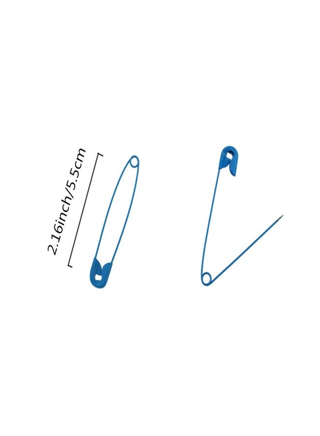 SaktopDeco Safety Pins 2.16 Inch 5 Colors Metal Safety Pins for Handcrafts DIY Sewing Art Craft Pin Pack of 100 - Image 3