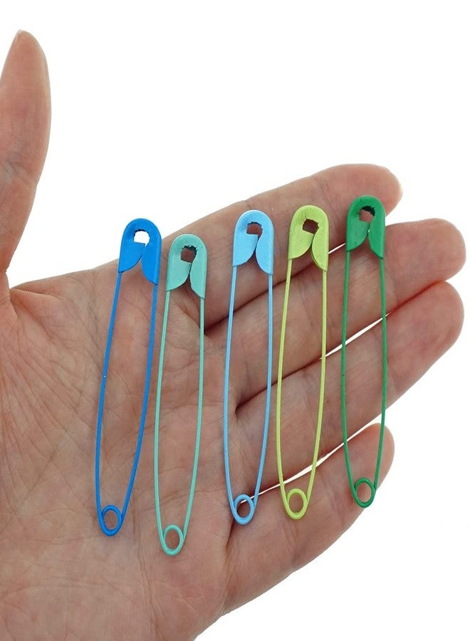 SaktopDeco Safety Pins 2.16 Inch 5 Colors Metal Safety Pins for Handcrafts DIY Sewing Art Craft Pin Pack of 100 - Image 2
