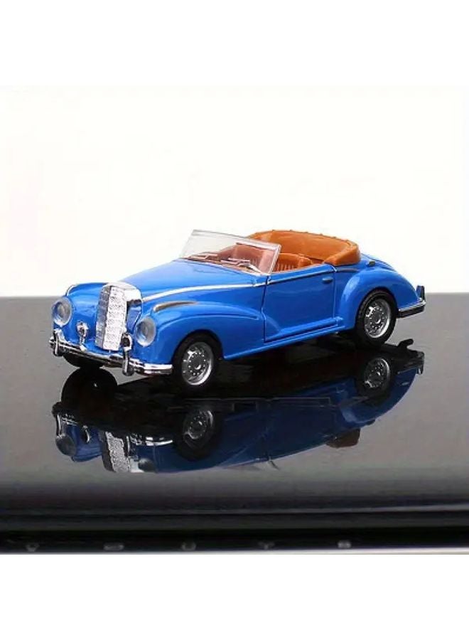 Blue 1 36 Scale Alloy Classic Retro Convertible Vintage Car Model Toy - Image 1
