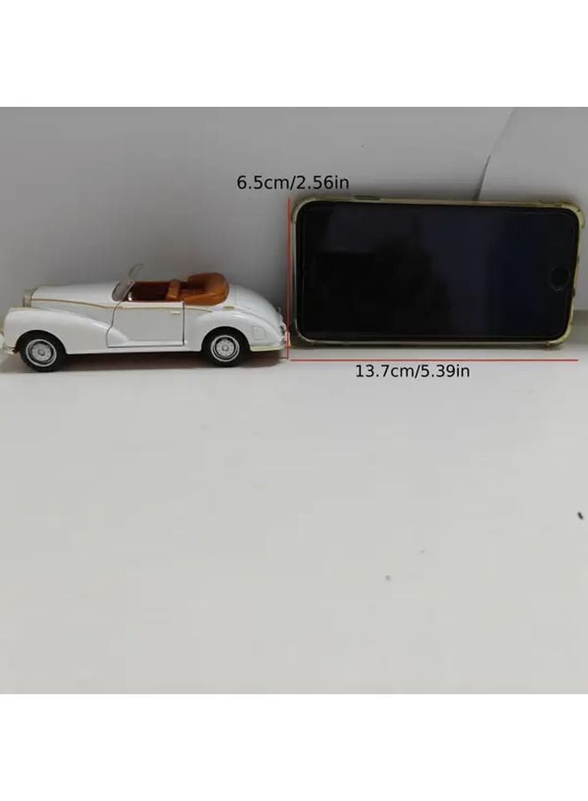Blue 1 36 Scale Alloy Classic Retro Convertible Vintage Car Model Toy - Image 4