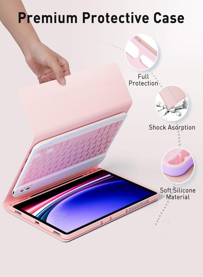 TUNKARMOR Keyboard Case for iPad Pro 13 (M4 2024) 13 inch - with Mouse and Detachable Keyboard, Slim Case with S Pen Holder, Auto Sleep/Wake-Pink - Image 4