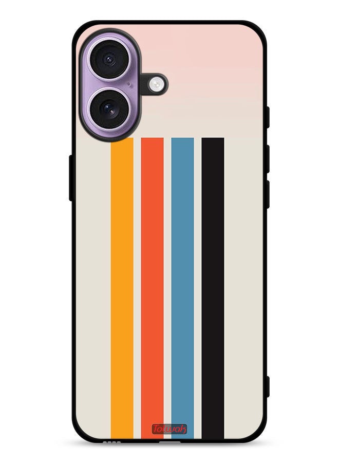 Tolwak Apple iPhone 17 Protective Case Cover Straight Lines Pattern - Image 1