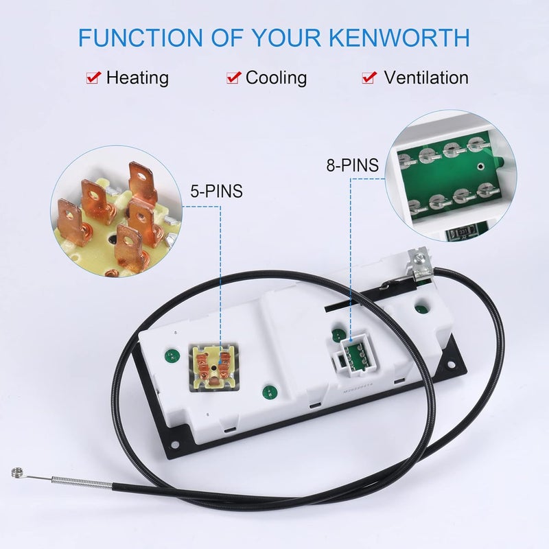 JDMSPEED Heavy Duty Climate Control Module 599-5511 for Kenworth W900 C500 T300 T600A T800 (2002-2006) - Image 5
