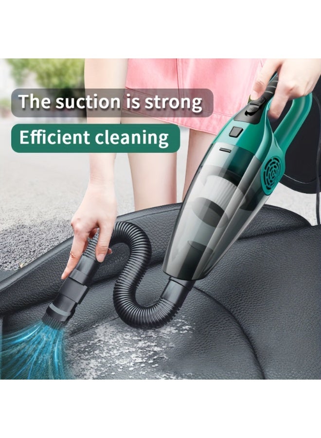 مكنسة كهربائية للسيارة بقوة 12 فولت مع شفط قوي، سلك بطول 3-5 أمتار، 4 أوضاع تنظيف وفوهتين - تصميم محمول صغير الحجم للاستخدام الداخلي للسيارة، لإزالة شعر الحيوانات الأليفة والغبار والحطام، مكنسة كهربائية للسيارة، مزيلة لشعر الحيوانات الأليفة، تصميم عصري، هيكل بلاستيكي متين، بدون بطارية - Image 3