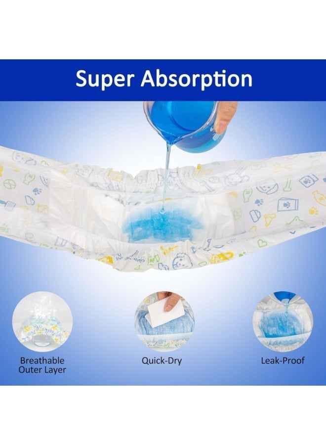 M.A&F's Disposable Pet Diapers Male Dogs Super Absorbent Soft Including 12 Count for Cats or Dogs (Boy L 6-16.5 kg) - Image 3