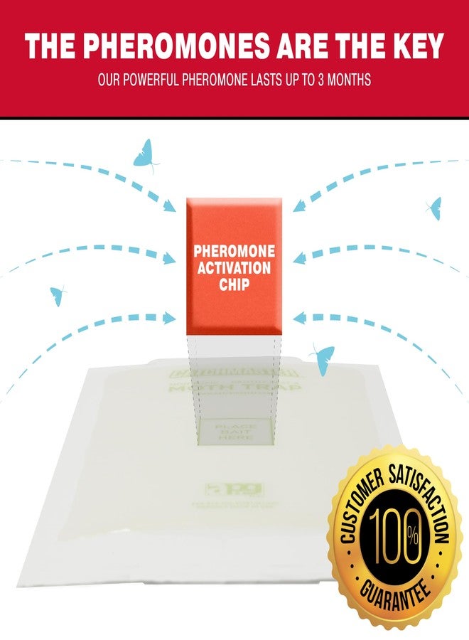 Catchmaster فخاخ الحشرات والعث من كاتشماستر 2-عبوة، قاتل الحشرات لتخزين المطبخ وخزانة المؤن، فخاخ لزجة للعث للمنزل، حماية طعام الحيوانات الأليفة، تخزين خزائن المطبخ، فخ لاصق آمن للحيوانات الأليفة - Image 2