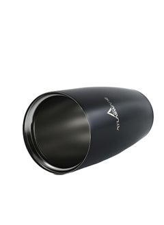 Atlasware A cup (mug) suitable for all drinks, with a capacity of 450. It keeps cold for 25 hours and hot for 8 hours, Black  - Image 2