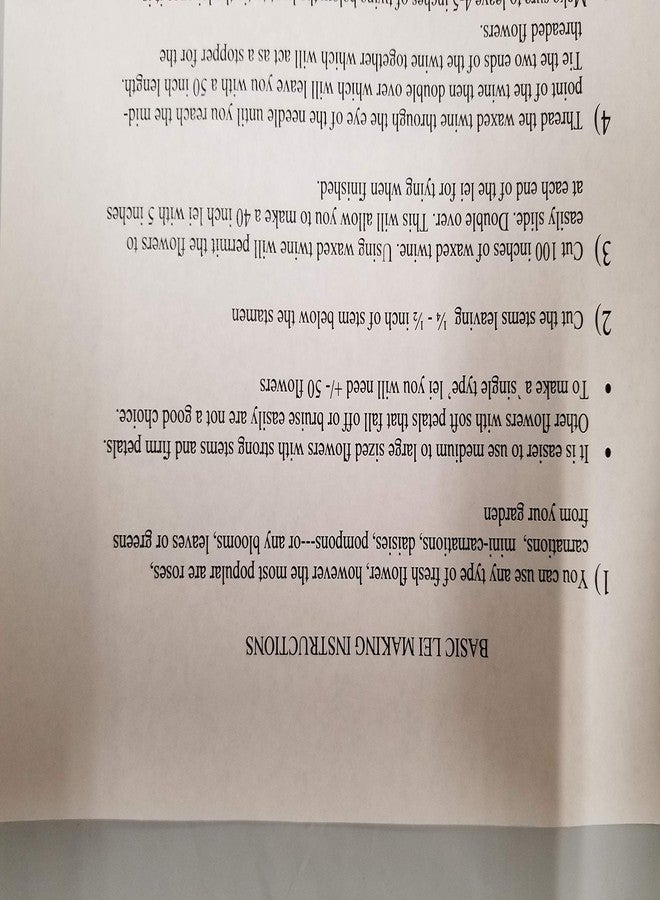 SFC Lei Needle Kit - Brown, 14 Inch Steel with Eyelet, No Hook, Includes 150 Ft. Lei Twine & Instructions - Image 4