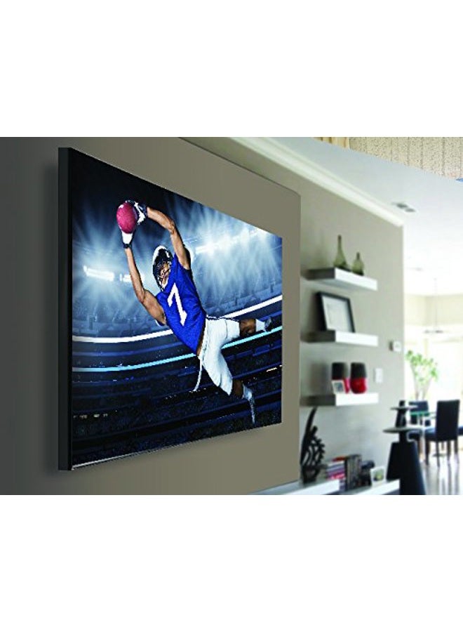 Qualgear Qg-Tm-001 Picture Hanging Style Ultra Low Profile TV Wall Mount For Most 37 To 70-Inch TVs And Monitors Aluminum [Check Vesa Compatibility Before Purchase] Silver - Image 2