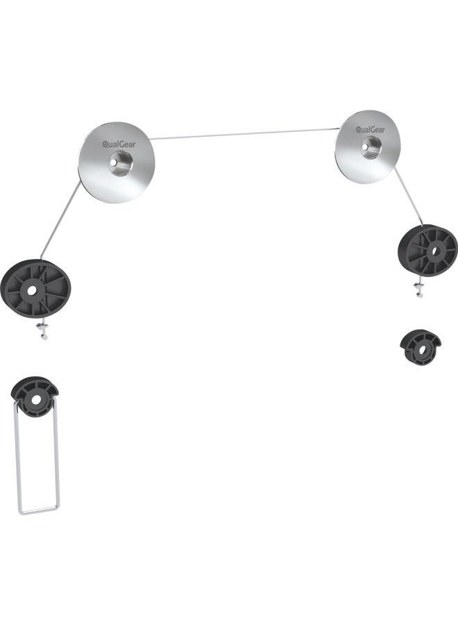 Qualgear Qg-Tm-001 Picture Hanging Style Ultra Low Profile TV Wall Mount For Most 37 To 70-Inch TVs And Monitors Aluminum [Check Vesa Compatibility Before Purchase] Silver - Image 1