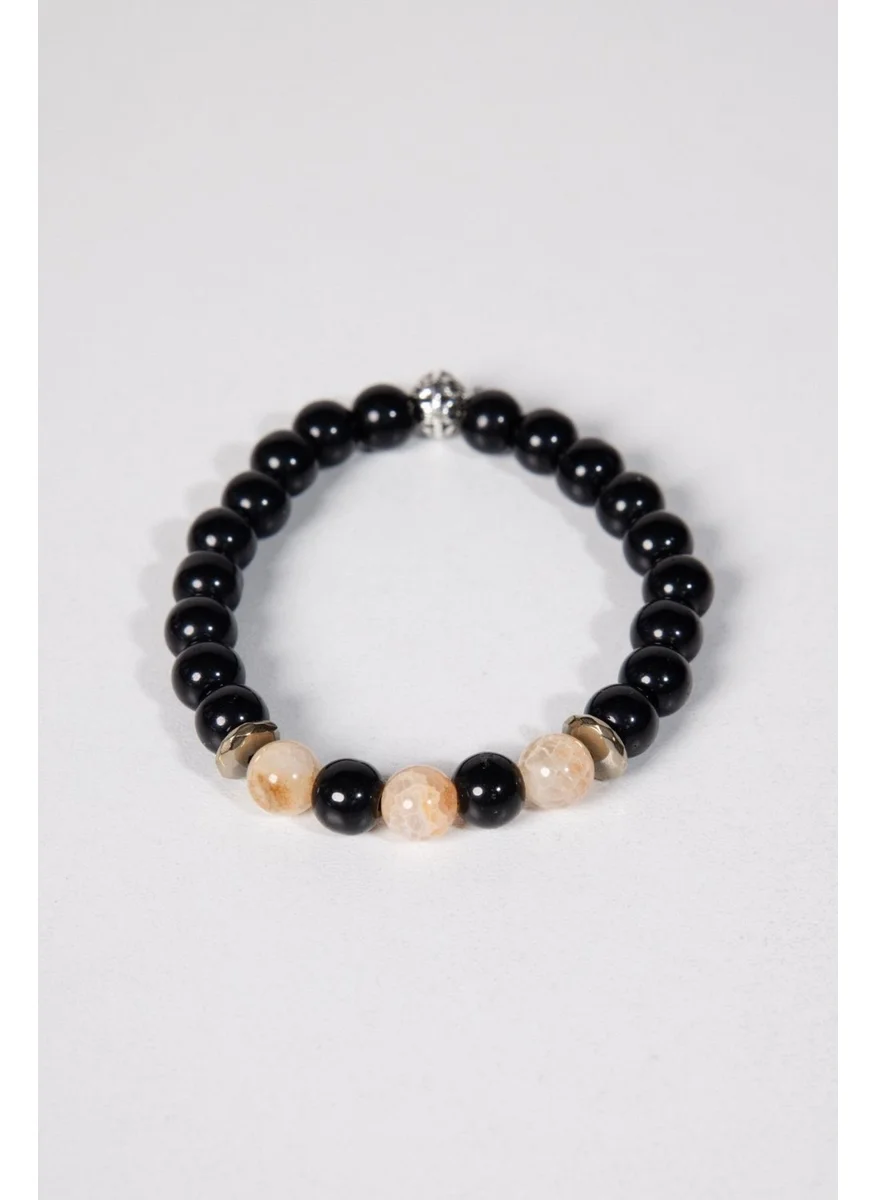 Tudors Natural Stone Black Bracelet