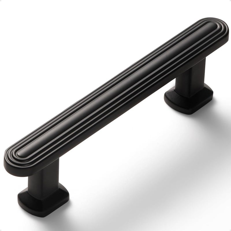 SORWDUERM Sorwdurem 5 Pack 3 Inch(76Mm) Black Cabinet Pulls Drawer Pulls Kitchen Hardware Cupboard Kitchen Hardware Cabinet Handles - Image 1