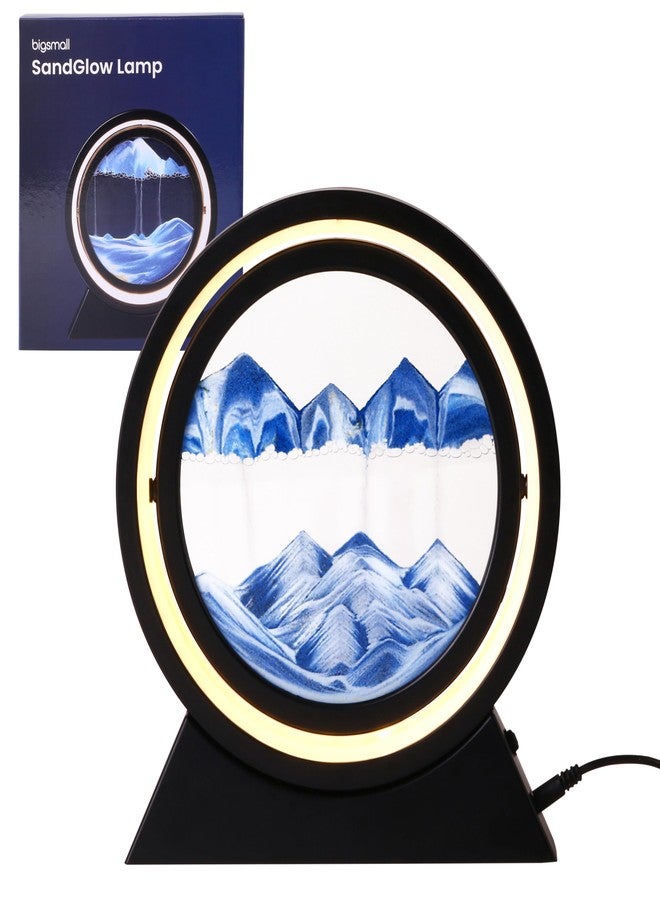 Bigsmall Rotating Sandscape Decorative Lamp - Mesmerizing Moving Sand Art Light for Home, Office, and Bedroom Decor - Image 1