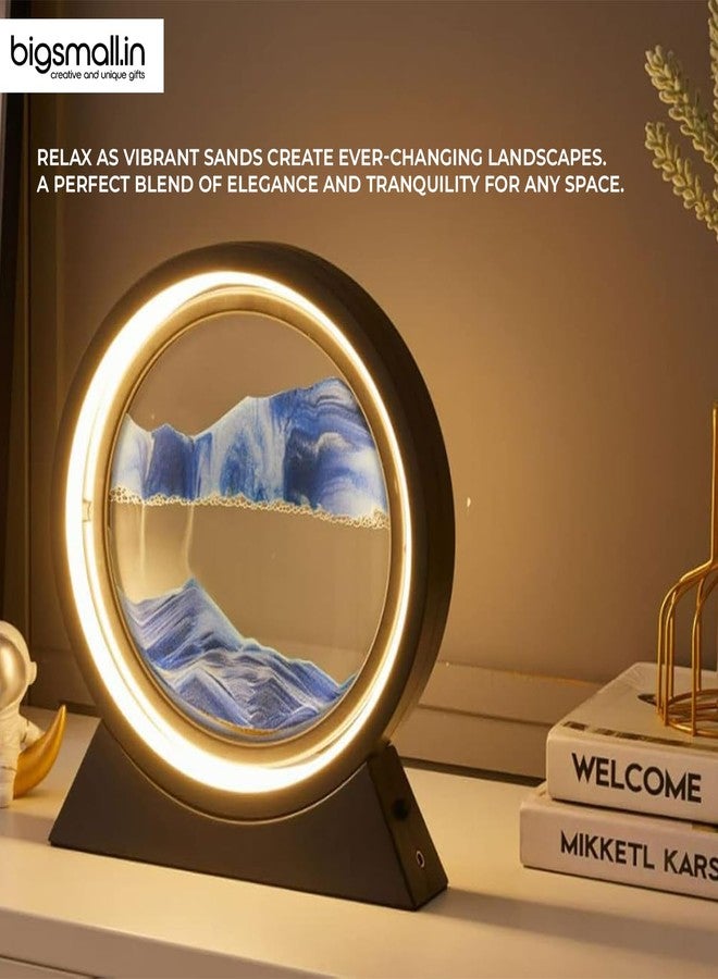 Bigsmall Rotating Sandscape Decorative Lamp - Mesmerizing Moving Sand Art Light for Home, Office, and Bedroom Decor - Image 5