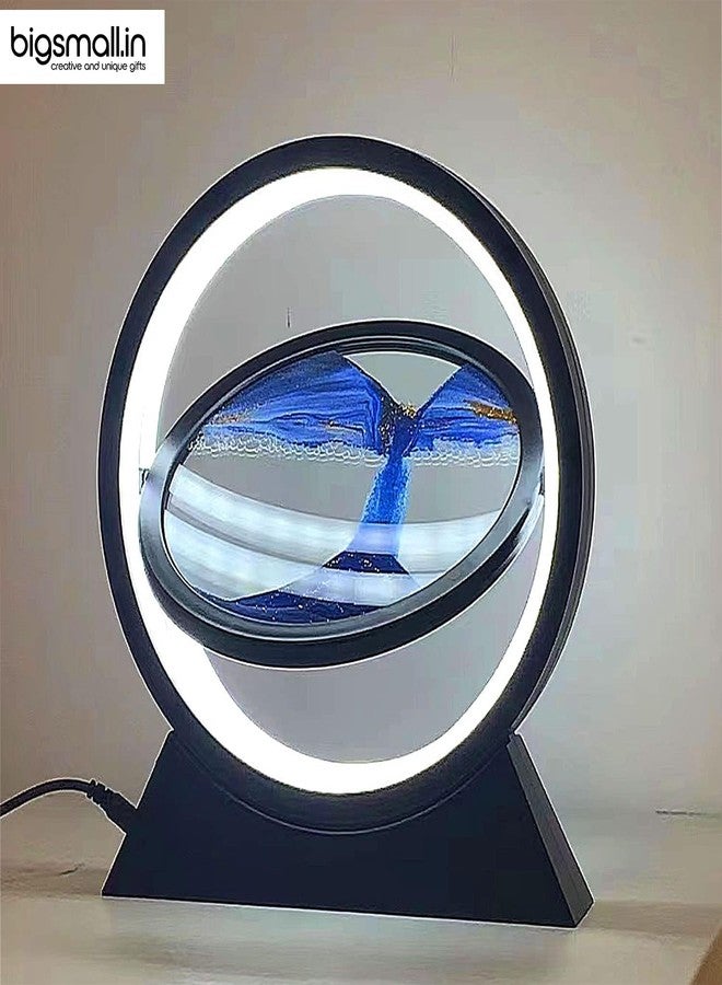 Bigsmall Rotating Sandscape Decorative Lamp - Mesmerizing Moving Sand Art Light for Home, Office, and Bedroom Decor - Image 3