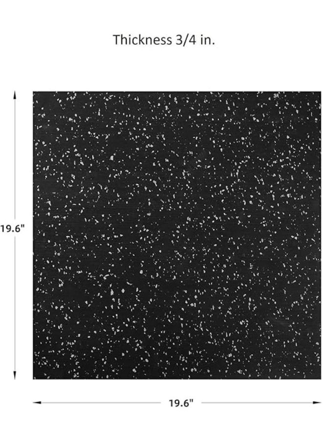 terrain Multipurpose Rubber Flooring Tile – 20 mm Thick, 100 × 100 cm, Speckled White - Image 2