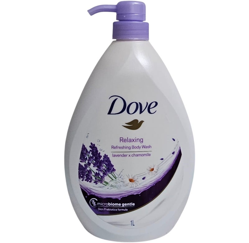 غسول الجسم دوف المريح والمنعش للجسم بخلاصة اللافندر والبابونج 1لتر