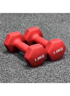 Yalla HomeGym Homegym 10Kg Neoprene Dumbbells Set Of 6 Hand Weights For Men & Women With Carry Case  - Image 2
