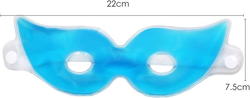 TRIXES Relaxing Gel Eye Mask with Holes Cool and Hot Headache Tension Relief Soothing for Puffy Eyes - Image 2