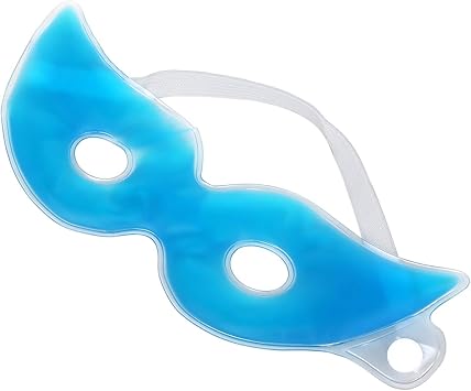 TRIXES Relaxing Gel Eye Mask with Holes Cool and Hot Headache Tension Relief Soothing for Puffy Eyes - Image 1