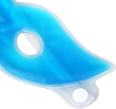 TRIXES Relaxing Gel Eye Mask with Holes Cool and Hot Headache Tension Relief Soothing for Puffy Eyes - Image 3