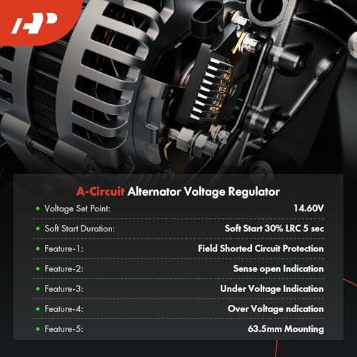 A-Premium Alternator Voltage Regulator Compatible with Toyota Camry 1995-2001, RAV4 1994-2000, Corolla 1997-2002, Solara 1999-2001, Carina E 1992-1997, MR2 1984, Picnic 1996-2001, 1.8L 2.0L 2.2L - Image 2