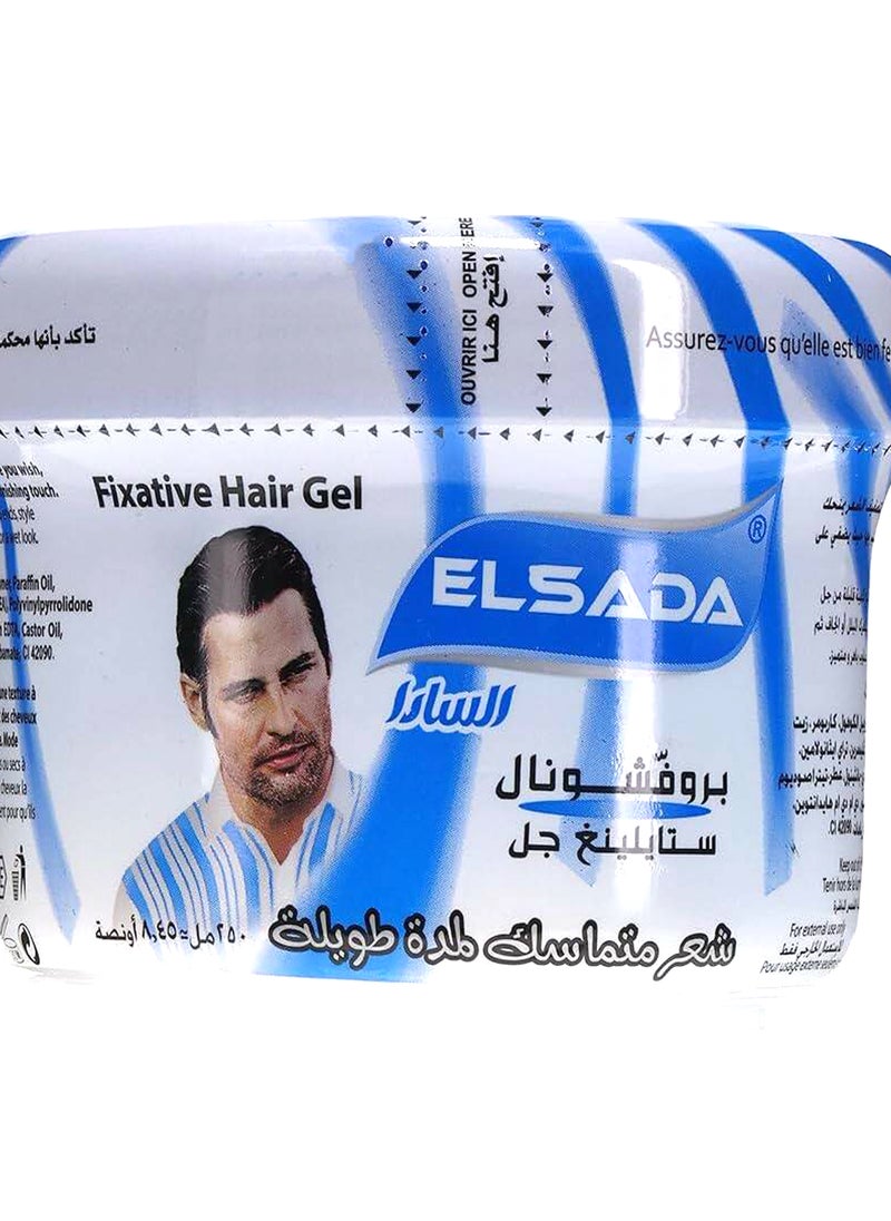 Elsada Elsada Professional Styling Gel Long Lasting Hold Hair Styling Gel Blue 250 Ml 