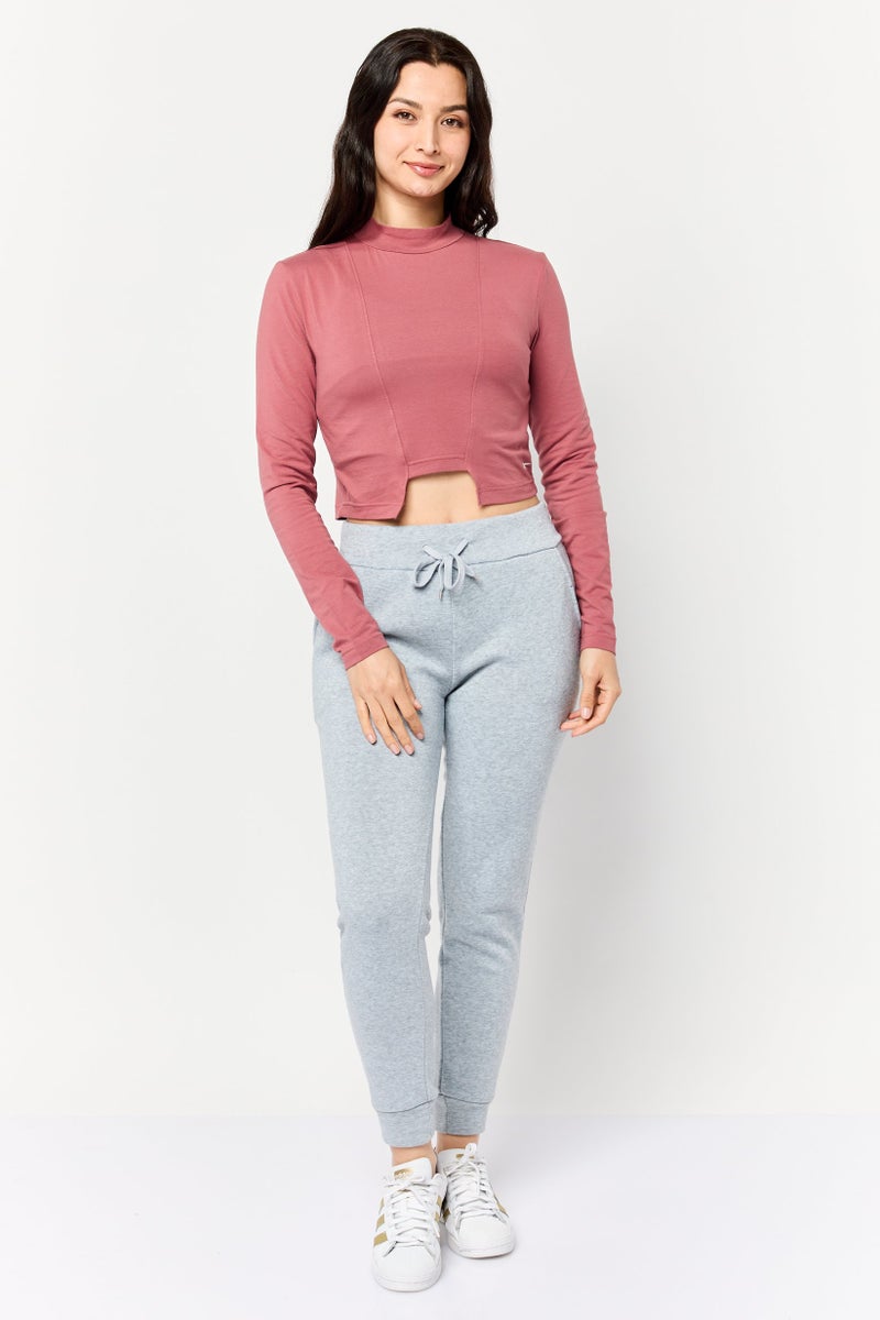 Reebok Women Sportswear Fit Long Sleeves Training Top, Rust Pink - Image 3
