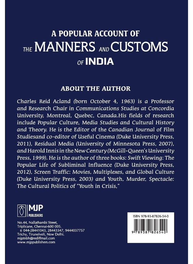 A POPULAR ACCOUNT OF THE MANNERS AND CUSTOMS OF INDIA  - Image 2