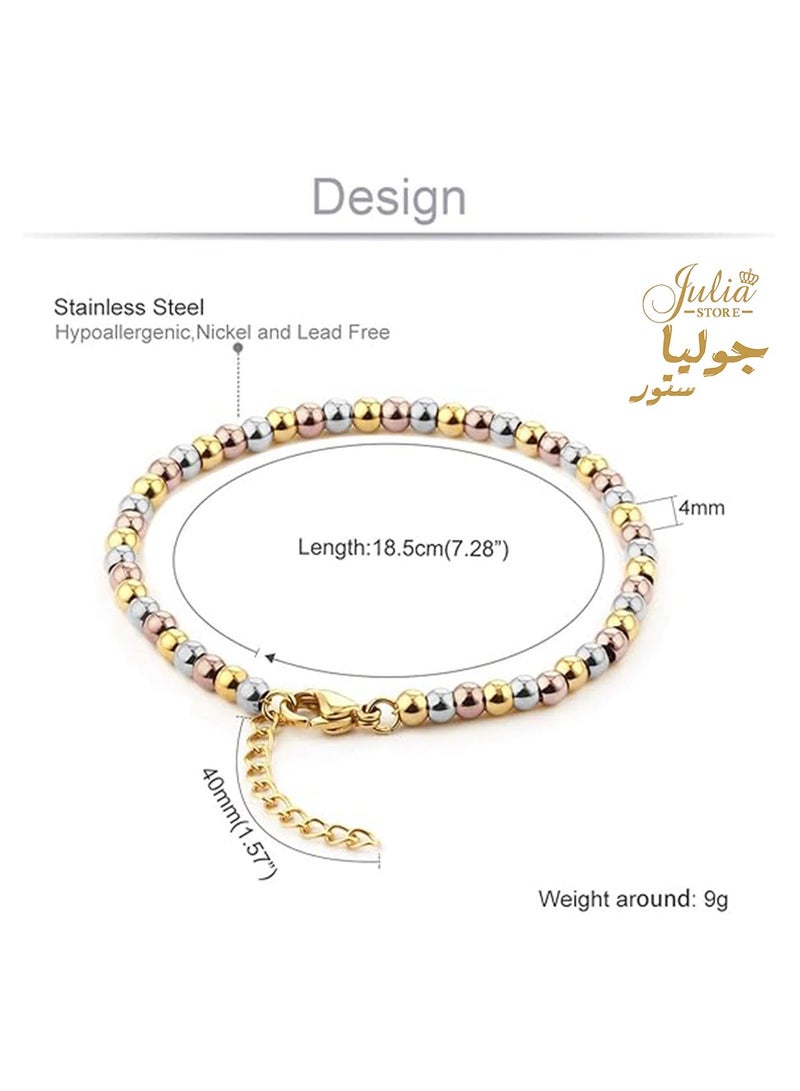 Julia Store Trio Colour Stainless Steel Bracelet - Image 2