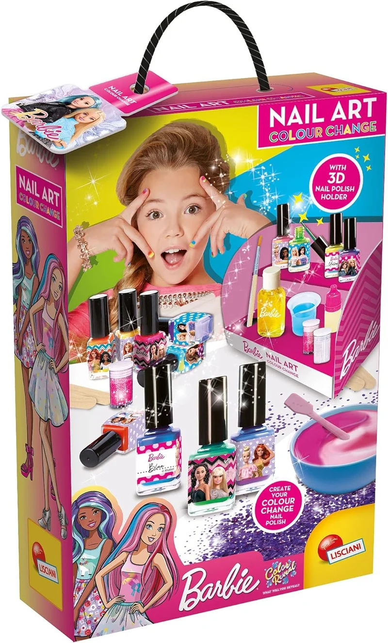 باربي Barbie Nail Art Colour Change Kit