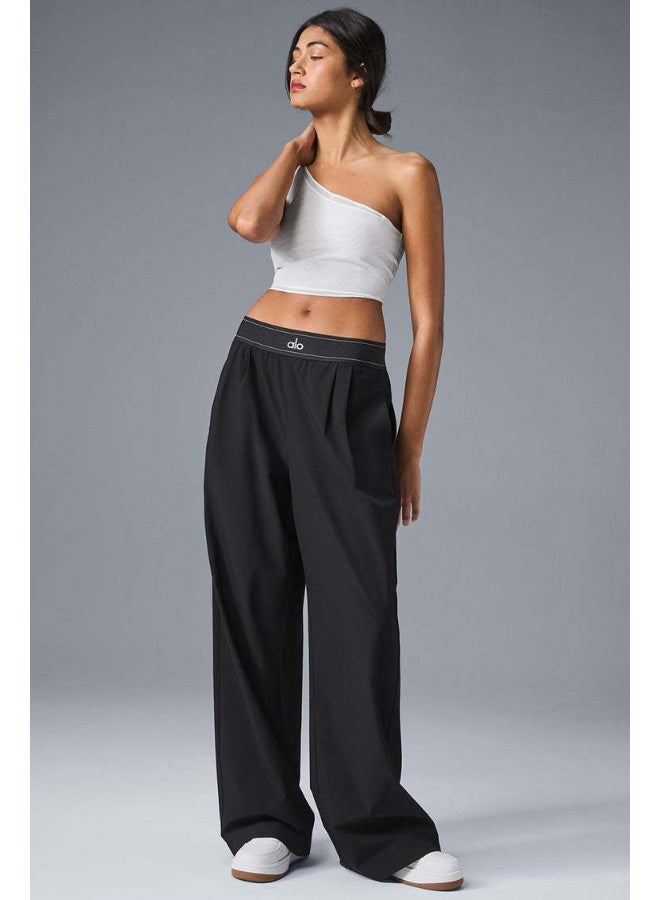 Alo Yoga ALO Women's Casual Wide Leg Straight-Leg Athletic Long Pants