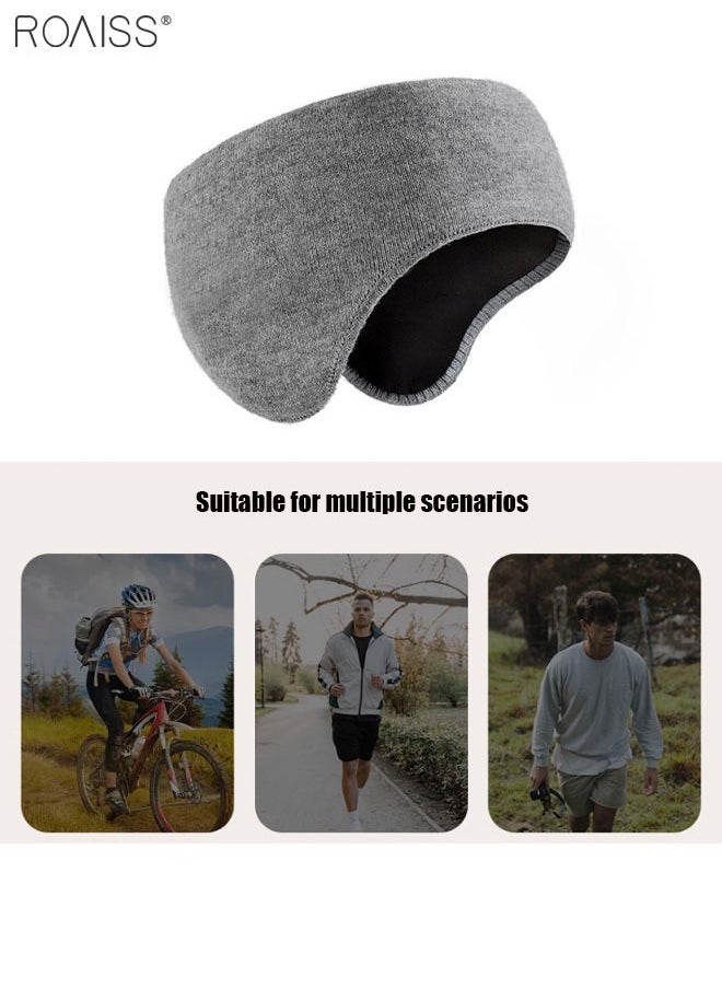 roaiss 2-Piece Outdoor sports warm earmuffs Men's and Women's Bike Ski Windproof Double layer Warm Headwear Earmuffs  - Image 4