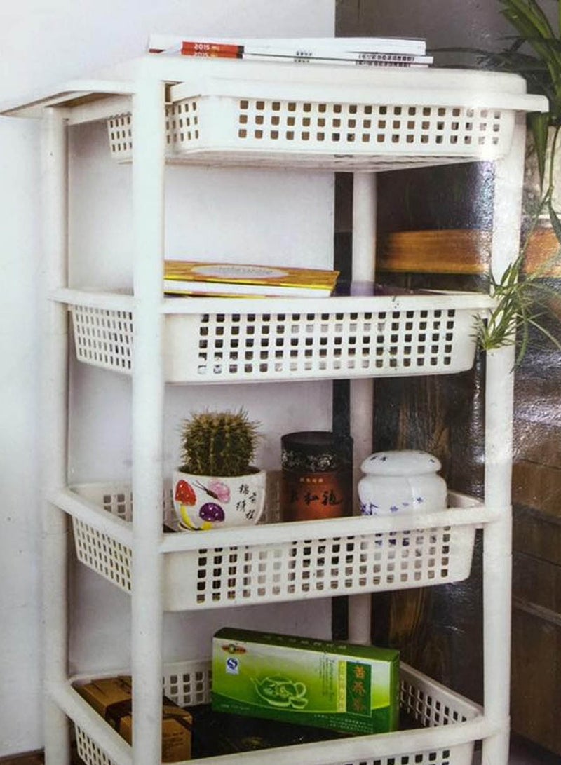 4 Tier Round Shelves Vegetable Rack - Image 3