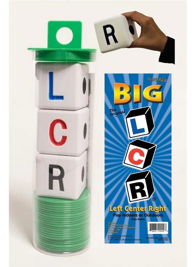 LCR Big Left Center Right Dice Game - Classic (Green) 18" H - Image 4