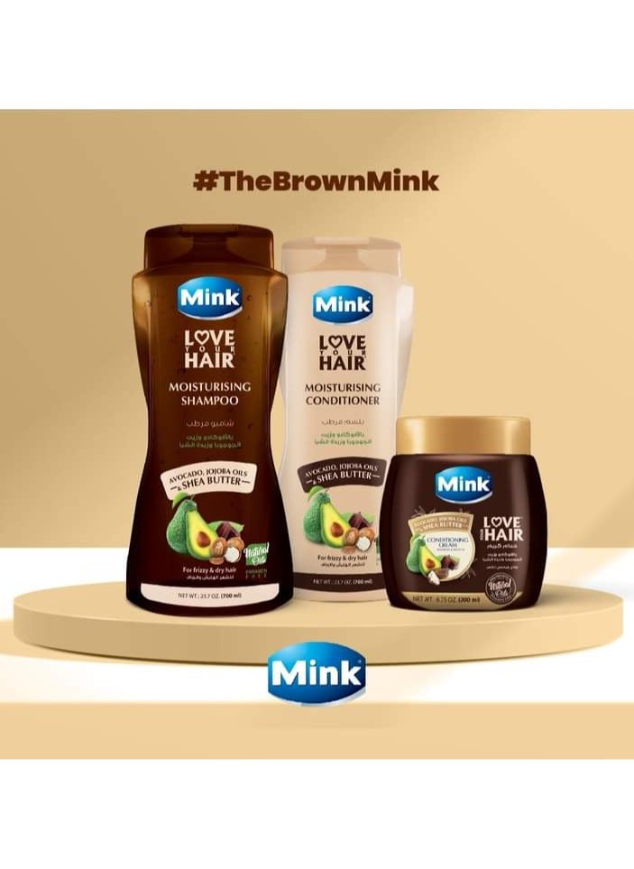 Mink - Mink Hair Moisturising Conditioner Avocado and Jojoba Oil & Shea Butter 400 ML - Image 1