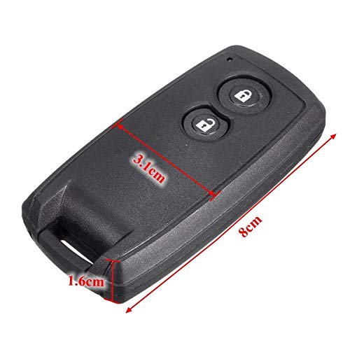 AutoE New Remote Key Shell Fob Uncut Blade for Suzuki Grand Vitara 2006-2012 SX4 2007-2011 Swift 2011-2013 (2 Button) - Image 5